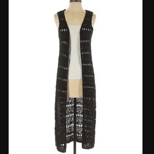 Joseph A. Crocheted Duster Cardigan Size S